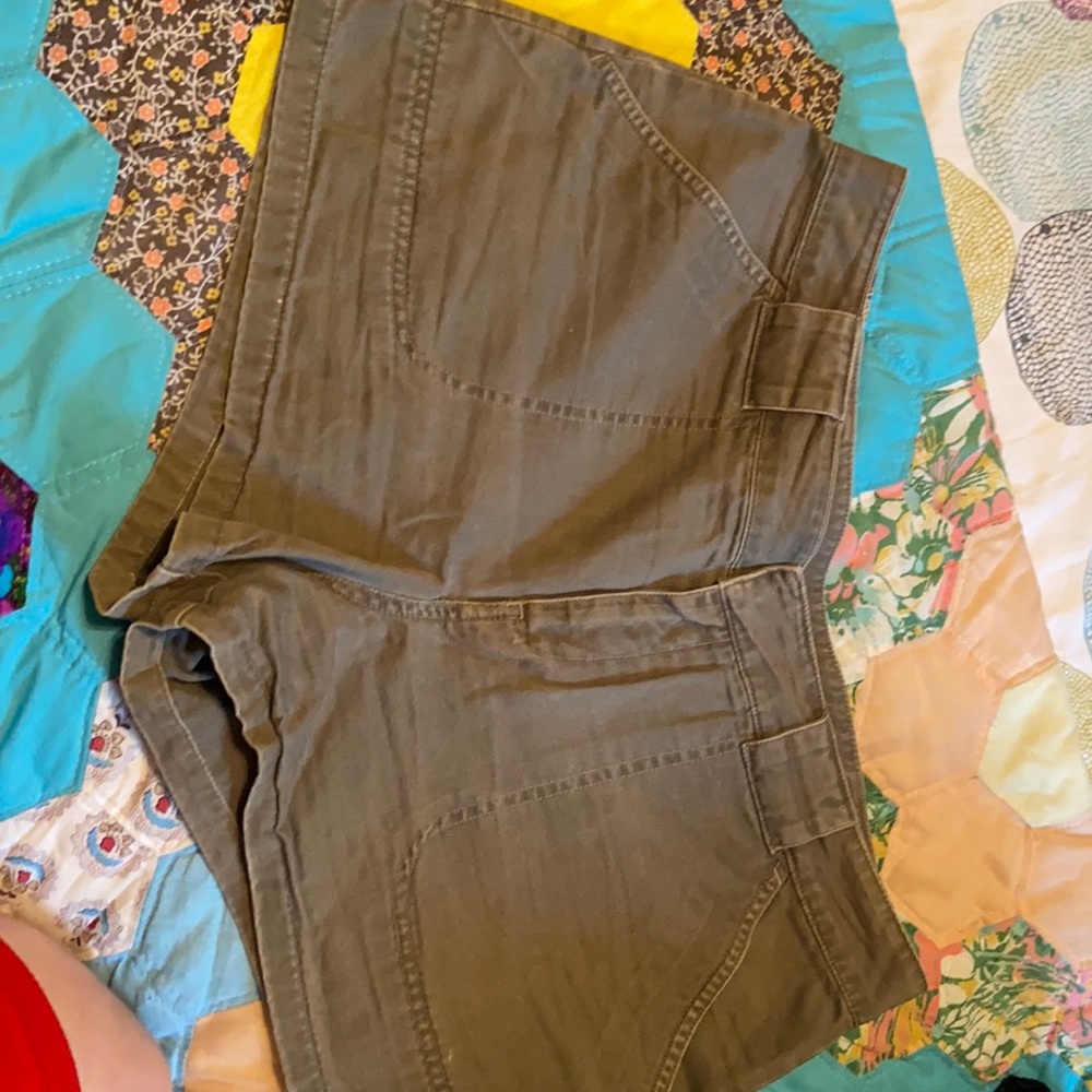 Olive Green short shorts